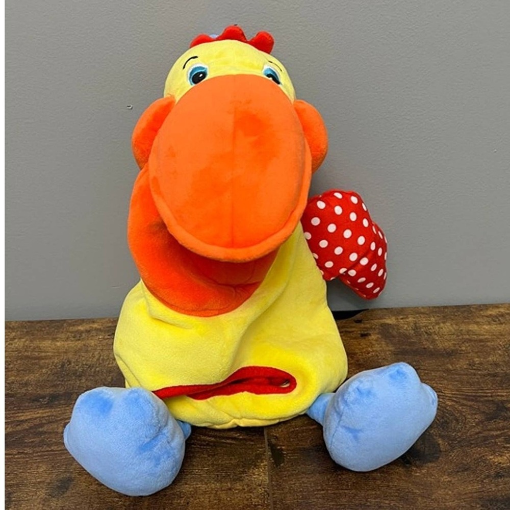 Melissa & Doug K's Kids Hungry Pelican Learning Plush Sensory Toy with 4 Inserts